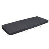 Cover for Helios Swim Spa V1+V3 - Full Set(3 Parts) - 5900 x 2250mm, Radius 200mm, Thickness 145-90mm, Skirt 160mm, Straps 500mm - Black Fabric